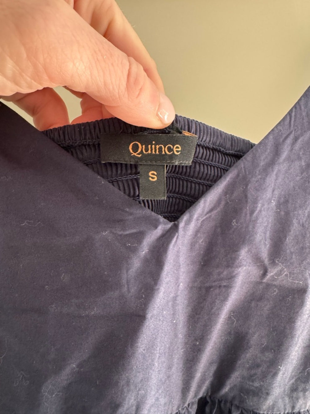 Quince Navy Spaghetti Strap Maxi Dress - Picture 3 of 3
